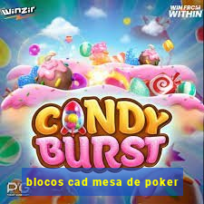 blocos cad mesa de poker